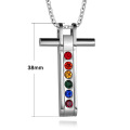 New Arrival Rainbow Gay Pride Stainless Steel Pendant Necklace